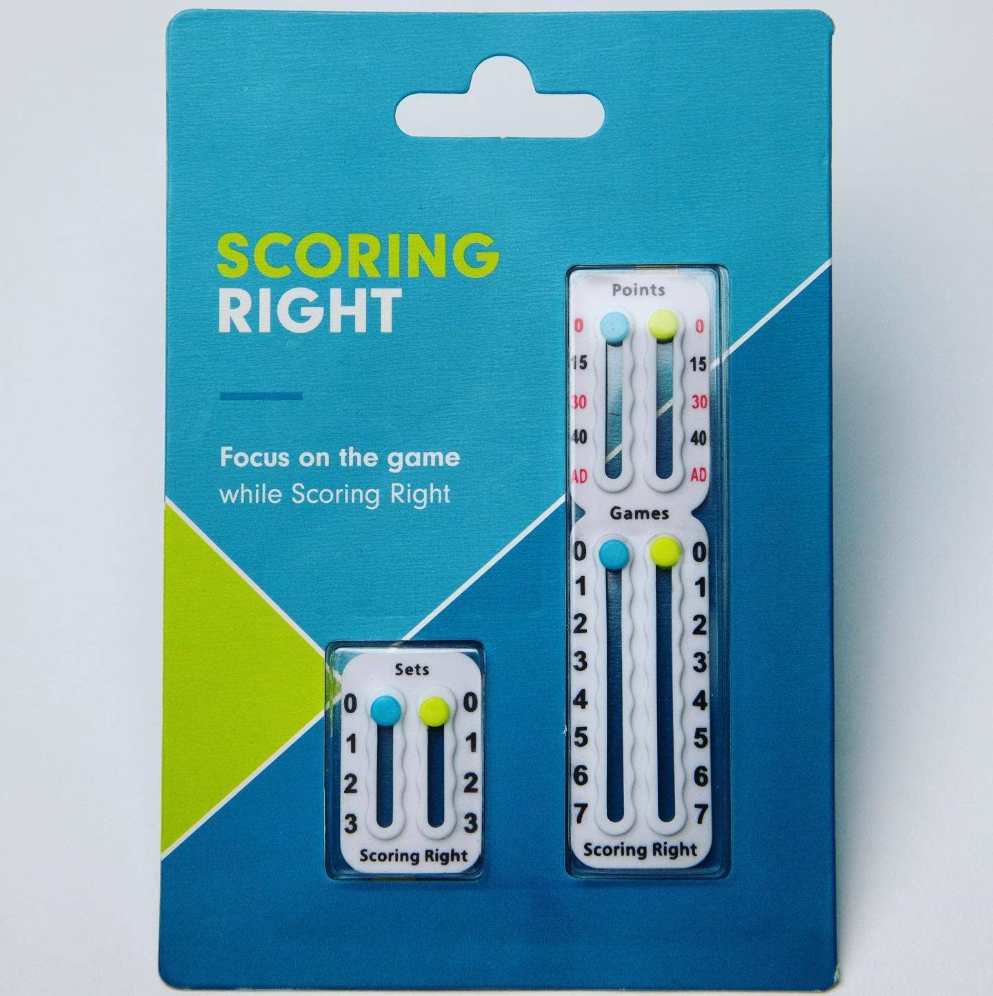Scoring Right - Score Keeper for Tennis Racket: White