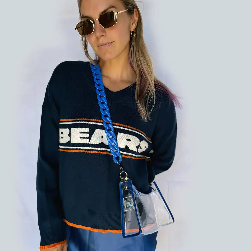 Clear Blue Stadium Bag